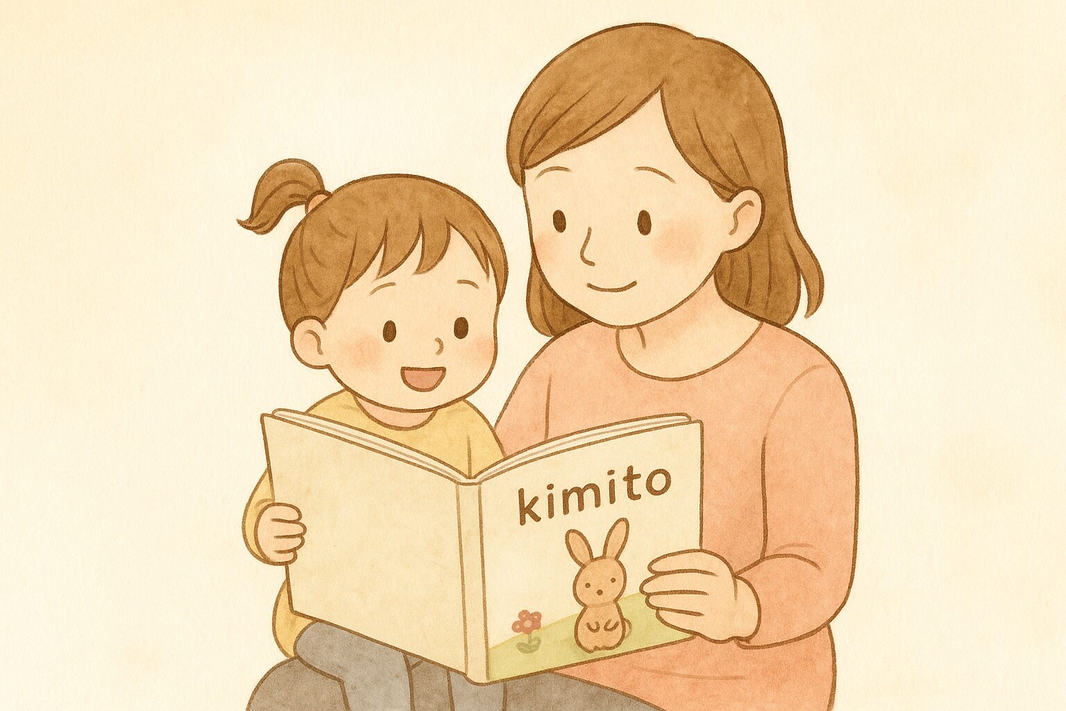絵本のイラスト（やさしい色合い）